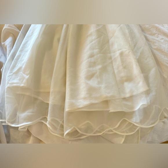 Antique Eyeful By Flaums Bridal Peignoir Sheer Chiffon Overlay English Lace Sz S - Picture 16 of 16